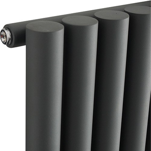 Example image of Hudson Reed Radiators Savy Radiator 354x1800 (Anthracite). 3333 BTU.