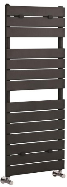 Hudson Reed Anthracite Flat Panel Towel Radiator. 1213X500 (Anthracite).