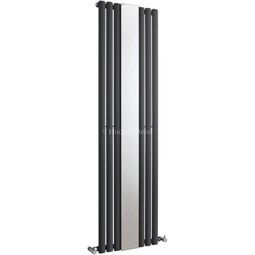 Hudson Reed Anthracite Radiators Revive Mirror Radiator (Single Panel). 499X1800. Size 1