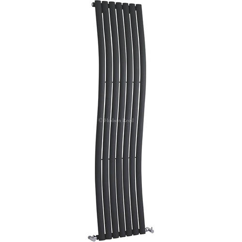 Hudson Reed Anthracite Radiators Revive Wave Radiator (Anthracite). 413X1785mm.