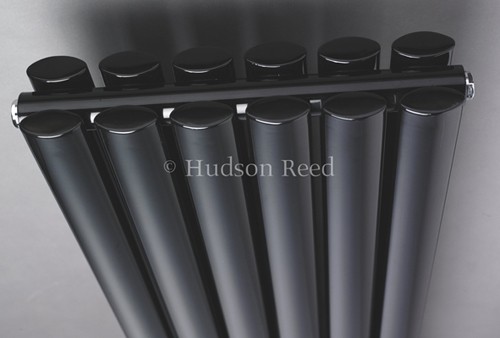 Example image of Hudson Reed Radiators Revive Radiator (Black). 354x1500mm. 3926 BTU.