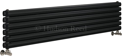 Larger image of Hudson Reed Radiators Revive Radiator (Black). 1500x354mm. 3926 BTU.