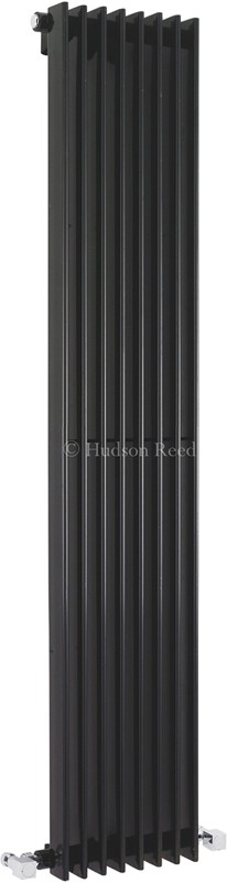 Larger image of Hudson Reed Radiators Fin Radiator (Black). 304x1500mm. 4367 BTU.