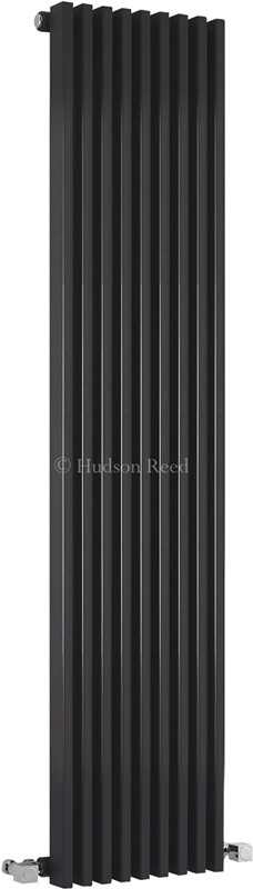 Larger image of Hudson Reed Radiators Parallel Designer Radiator (Black). 342x1500mm.