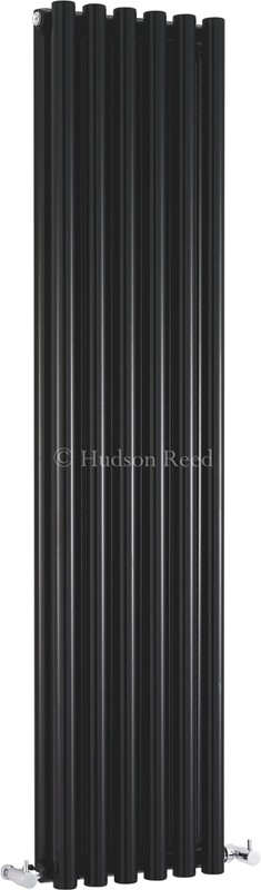Larger image of Hudson Reed Radiators Savy Double Radiator (Black). 354x1500mm.