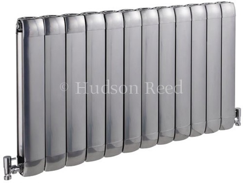 Larger image of Hudson Reed Radiators Nirvana Designer Radiator (Silver). 1015x600mm.