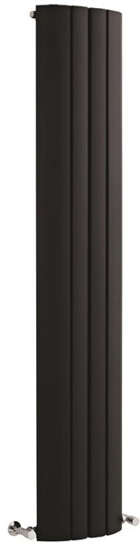 Larger image of Hudson Reed Lunar Designer Vertical Radiator. 1800x355 (Black).