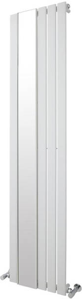 Larger image of Crown Radiators Seville Flat Panel Vertical Radiator (White). 1800x425mm.