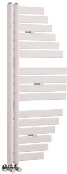 Larger image of Hudson Reed Brunel Designer Vertical Radiator. 1100x483 (White).