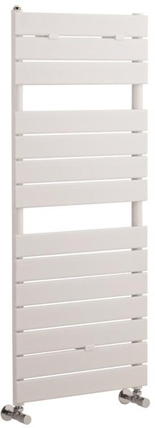 Larger image of Hudson Reed Flat Panel Towel Radiator. 1213x500 (White).