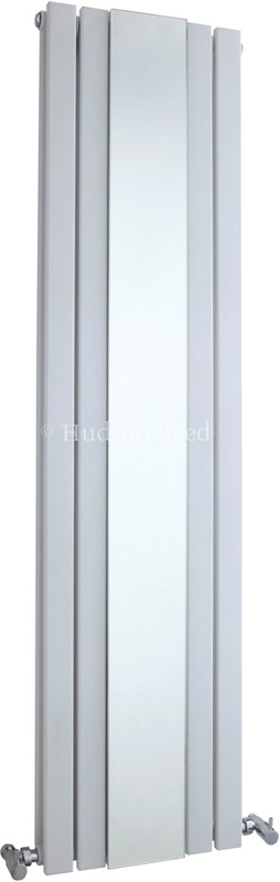 Larger image of Hudson Reed Radiators Sloane Mirror Radiator (White). 381x1500mm.