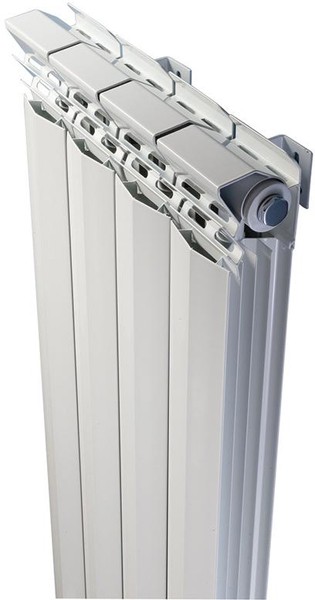 Example image of Hudson Reed Rapture Vented Vertical Radiator. 1800x355 (White).