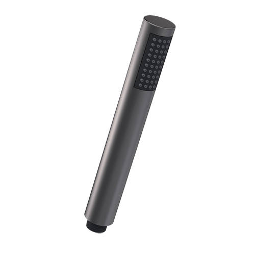 Nuie Showers Round Shower Handset (Brushed Gun Metal).