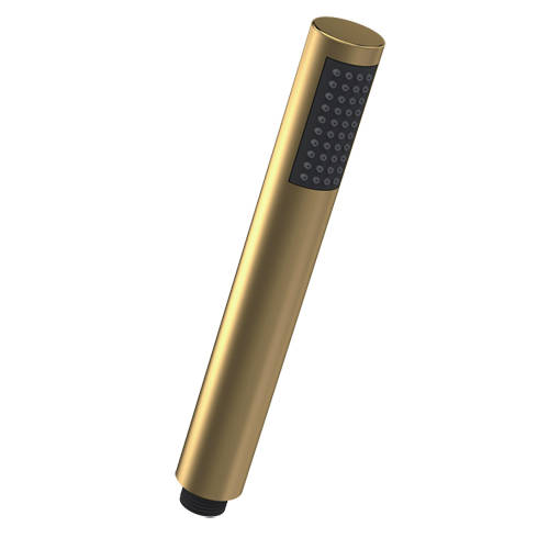 Nuie Showers Round Shower Handset (Brushed Brass).