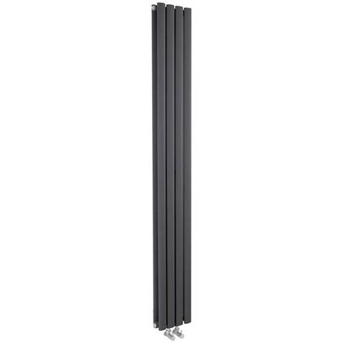 Hudson Reed Anthracite Radiators Revive Vertical Radiator (Anthracite). 1800X236mm.