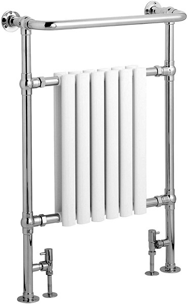 Larger image of HR Traditional President Heated Towel Rail (chrome). 640x945mm. 3520 BTU