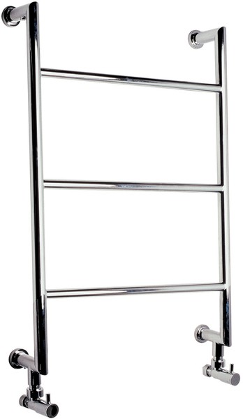 Larger image of HR Series 101 heated towel rail (chrome). 505x630mm. 505 BTU