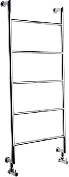 Larger image of HR Series 103 heated towel rail (chrome). 505x1140mm. 879 BTU