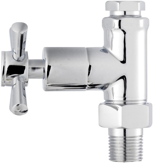 Larger image of Towel Rails X Head Modern Straight Radiator Valves (Pair).