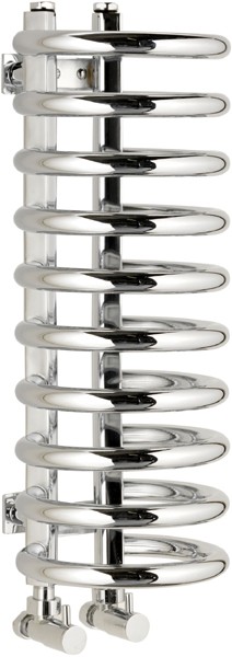 Larger image of HR Pro Series Small Coil 10 Ring Heated Towel Rail. 200x540mm. 950 BTU.