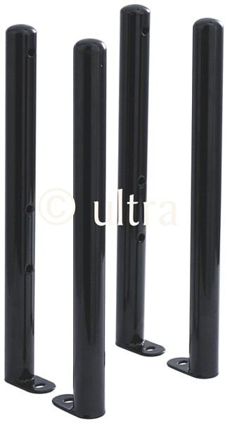 Larger image of Hudson Reed Colosseum 4 x Floor Mounting Colosseum Radiator Legs (Black).