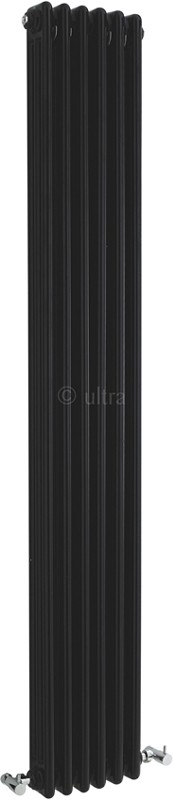 Larger image of Hudson Reed Colosseum Triple Column Radiator (Black). 291x1800mm.