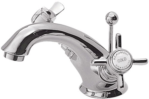 Nuie Beaumont Mono Basin Mixer + Free Pop-Up Waste (Chrome)