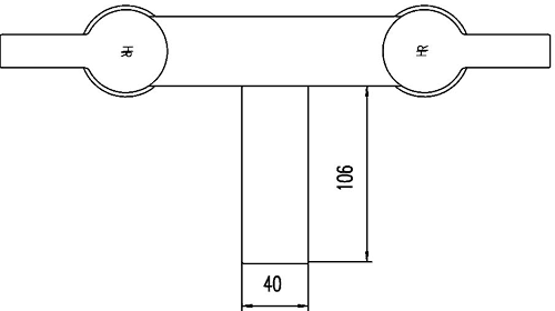 Technical image of Hudson Reed Icon Bath Filler Tap (Chrome).