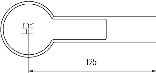 Technical image of Hudson Reed Icon Basin Tap (Chrome).