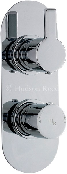 Larger image of Hudson Reed Icon 3/4" Twin Thermostatic Shower Valve With Diverter.