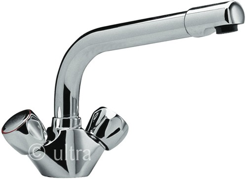 Larger image of Solo Dualflow mono sink mixer tap (Chrome)