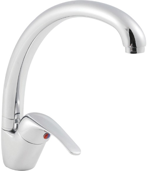 Larger image of Kitchen Chord Side Action Single Lever Sink Mixer Tap (Chrome).