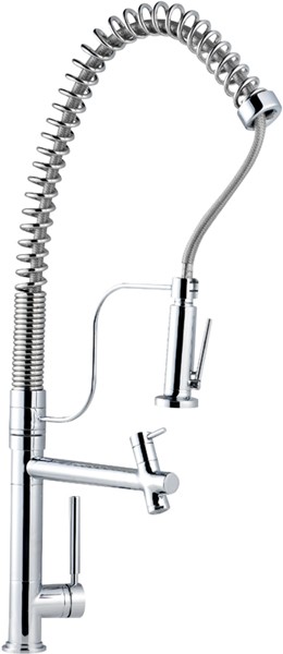 Larger image of Hudson Reed Kitchen Luxury pre-rinse mixer tap. 750mm high.