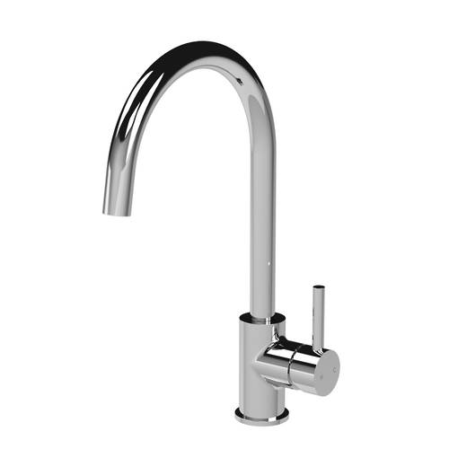 Nuie Lachen Mono Kitchen Tap With Lever Handle (Chrome).