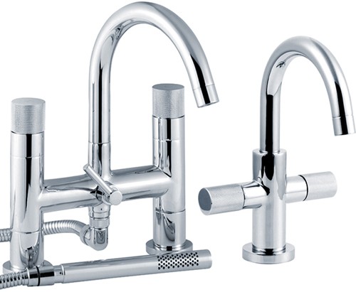 Larger image of Ultra Laser Basin & Bath Shower Mixer Tap Set (Free Shower Kit).