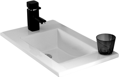 Example image of Ultra Liberty Vanity Unit With Reversible Basin (White). 550x800x330mm.