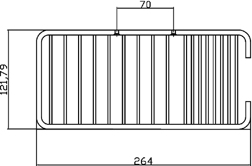 Technical image of Nuie Wirework Soap and Sponge Basket