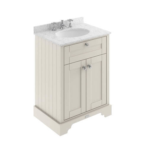 Old London Grey Furniture Vanity Unit, Basin & Marble 600Mm (Sand, 3Th). Size 3