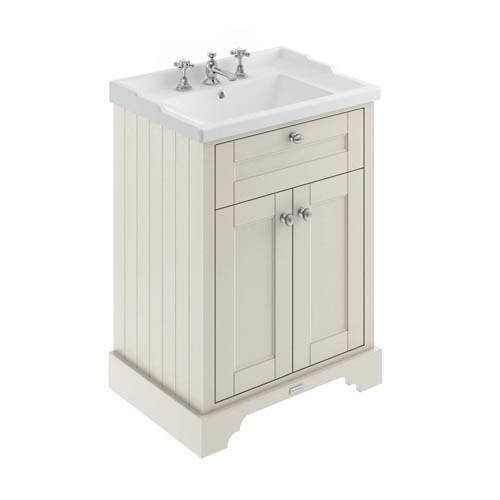 Old London Furniture Vanity Unit With Basins 600Mm (Timeless Sand, 3Th).
