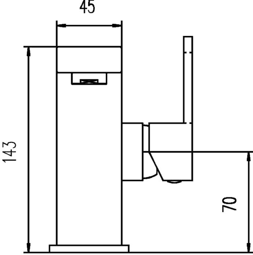 Technical image of Hudson Reed Logo Basin & Bath Shower Mixer Tap Set (Free Shower Kit).