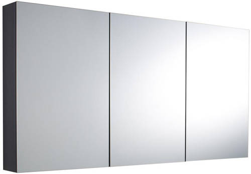 Larger image of Hudson Reed Quartet Quartet 3 Door Mirror Cabinet (1350x700mm).