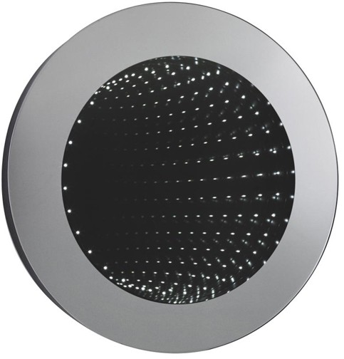 Larger image of Hudson Reed Mirrors Round LED Infinity Bathroom Mirror (600mm diameter).