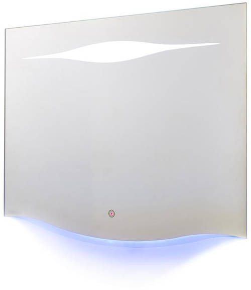 Example image of Hudson Reed Mirrors Iona Mirror With Touch Sensor LED Lights (900x640mm).