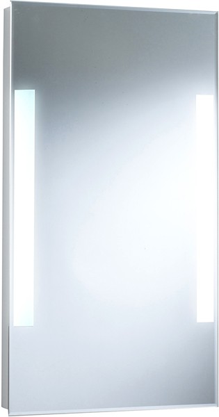 Example image of Hudson Reed Mirrors Aida Backlit Bathroom Mirror. Size 450x800mm.