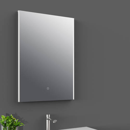 Nuie Light Anser Touch Sensor Led Mirror With Demister | Glass/Aluminium | 700Mm X 500Mm - Image 6
