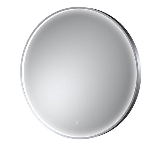 Nuie Chrome Mensa Inset Framed Round Illuminated Led Mirror With Demister And Touch Sensor | | Glass/Aluminium | 800Mm - Image 5