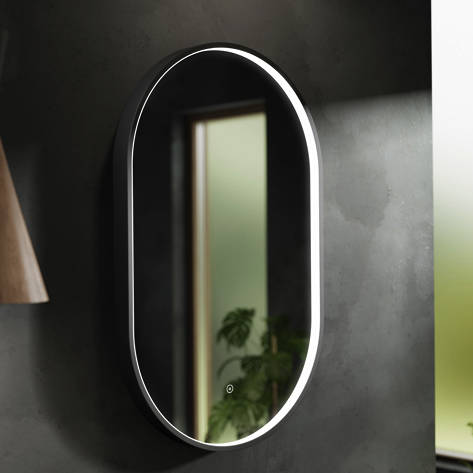 Nuie Black Framed Led Touch Sensor Mirror 800 X 500Mm - Image 5