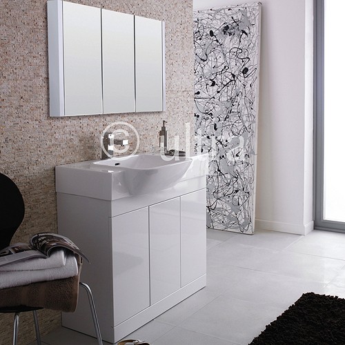 Example image of Ultra Lux Bathroom Furniture Set (White).