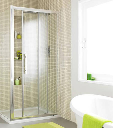 Hudson Reed Nuie Enclosures Apex Sliding Shower Door With 8Mm Glass (1200Mm).