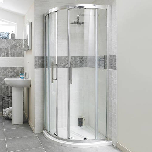 Hudson Reed Nuie Enclosures Apex Quadrant Shower Enclosure With 8Mm Glass (800Mm).